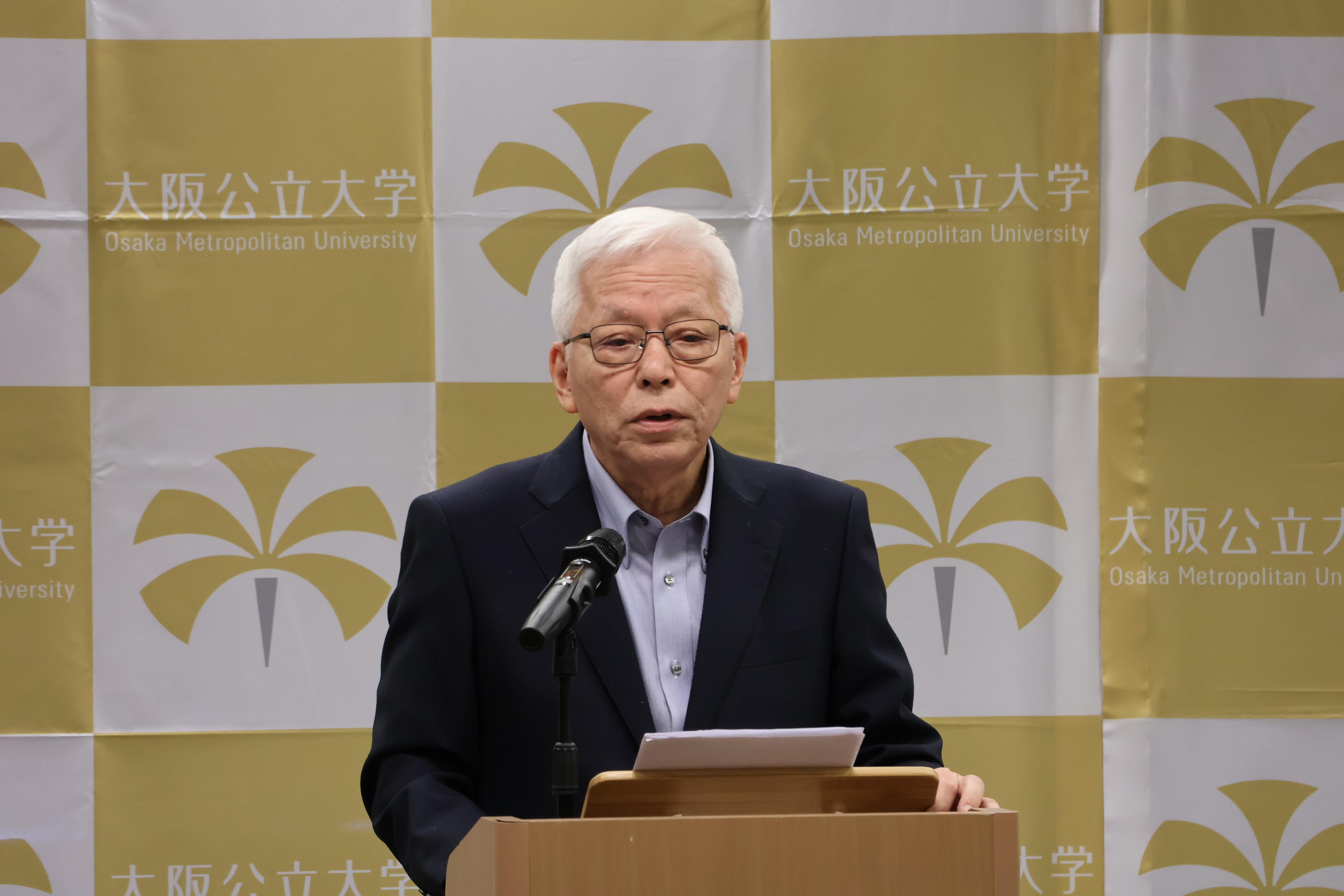 福島理事長のあいさつ
